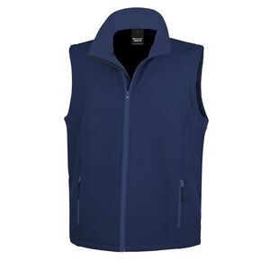 Result Mens Core Printable Softshell Bodywarmer / Navy
